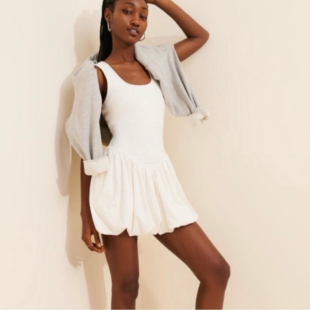 Anthropologie Daily Practice Bubble-Hem Mini Dress NWT
